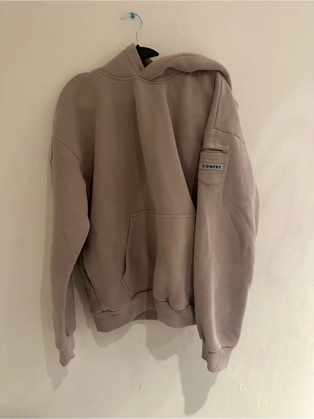 COMFRT Men's Crewneck Hoodie in Taupe